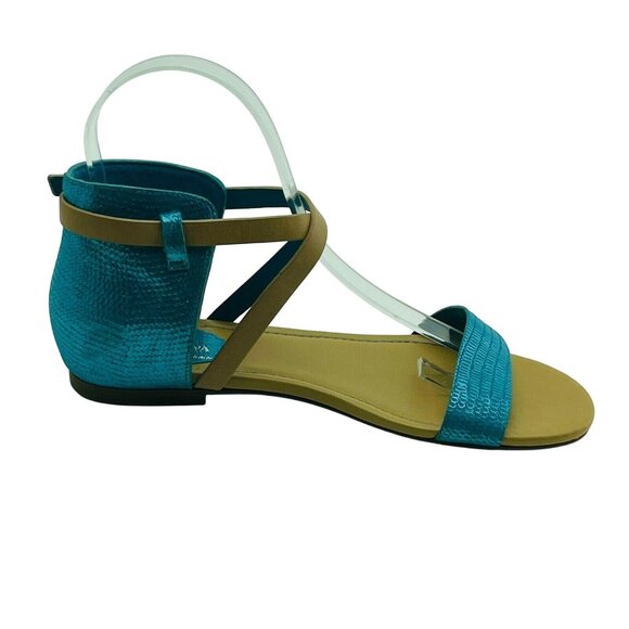 Maria Sharapova Nike Air Size 5.5B Aqua Sandals - Picture 5 of 7